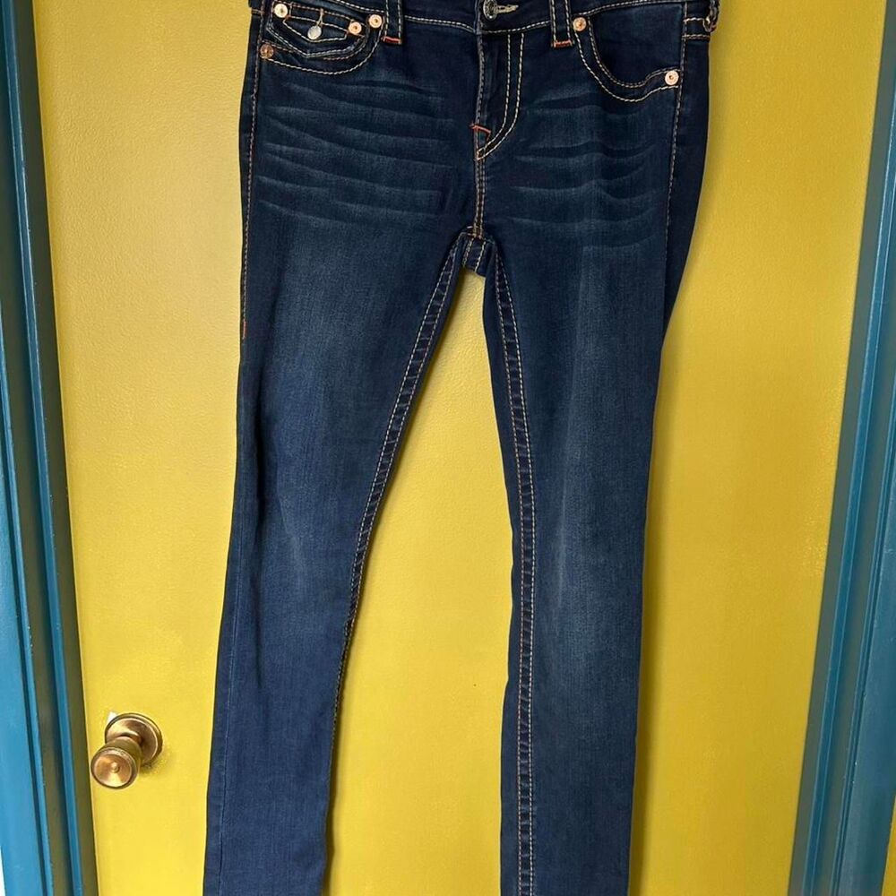True-religion Women's Navy and Blue Jeans